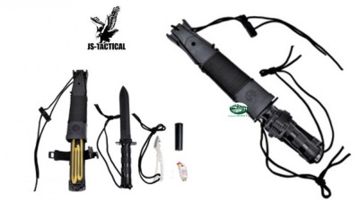 JS TACTICAL Coltello Rambo H6 lama fissa kit sapravvivenza JS000027