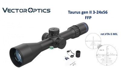 VECTOR OPTICS Taurus Gen II 3-24x56 FFP ret.VTA 5 MIL SCFF-33