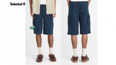 TIMBERLAND Short Cargo da Uomo in Twill Blu marino