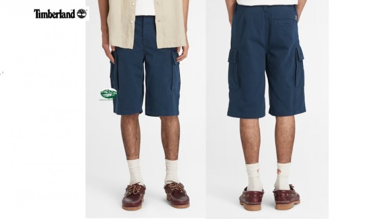 TIMBERLAND Short Cargo da Uomo in Twill Blu marino