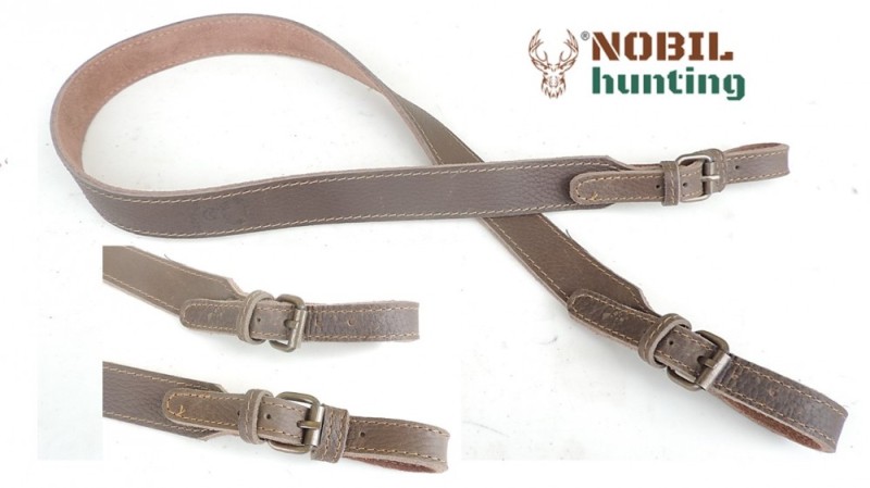 NOBIL Bretella fucile 110cm marrone
