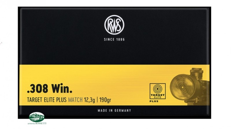 RWS Munizioni cal.308 Win Target Elite Plus 190 gr 