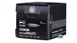 RWS Palle SCORION .224 mm (5,6mm ) gr 69 2421639