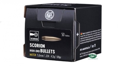 RWS Palle SCORION .224 mm (5,6mm ) gr 69 2421639