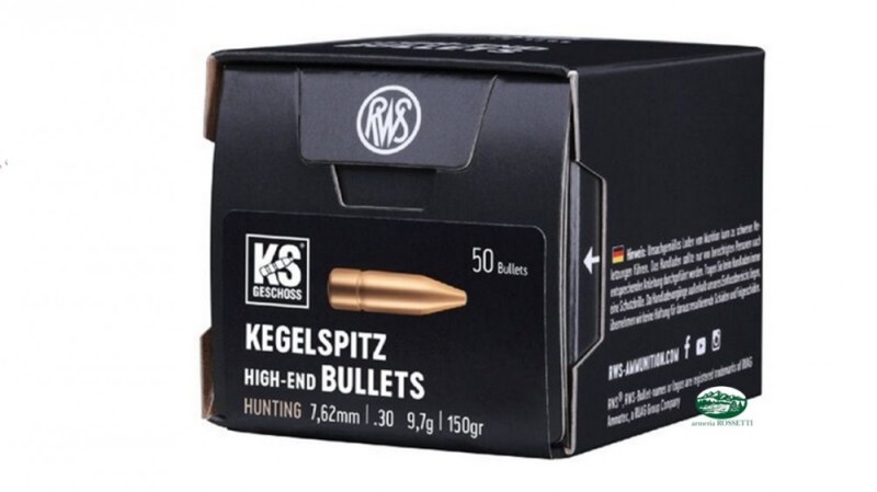 RWS palle KS cal.308 150gr. 50pz. 2146304