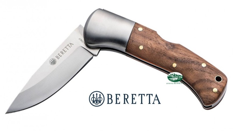 BERETTA Coltello lama pieghevole Reedbuck marrone e arancio CO241