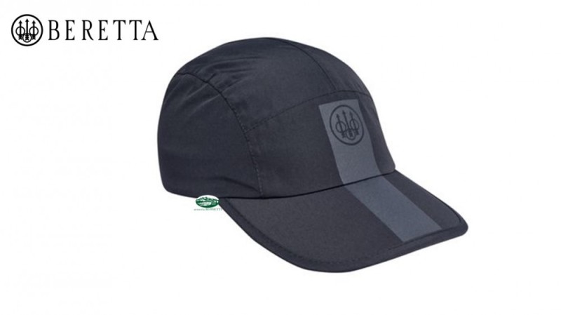 BERETTA Cappello tesa impermeabile nero BC831