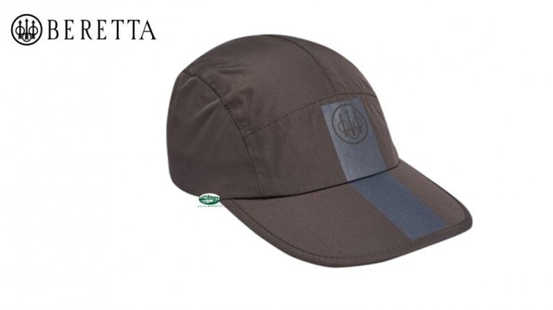 BERETTA Cappello tesa impermeabile marrone BC831
