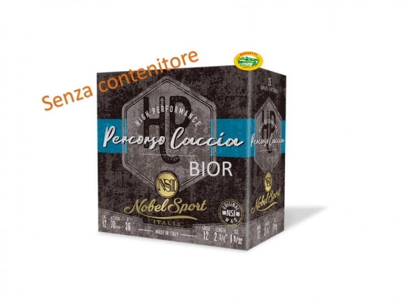 NOBEL cartucce PERCORSO CACCIA BIOR cal.12 gr.36 pb.5 speciale colombaccio