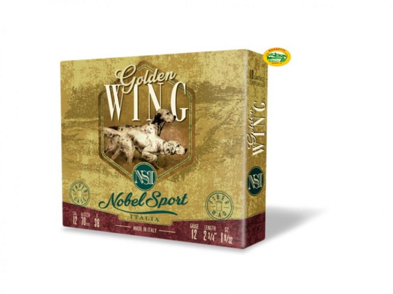 NOBEL cartucce GOLDEN WING cal.12 gr.36 pb.6 speciale colombaccio