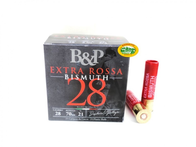 BASCHIERI & P. Extra Rossa 28 BISMUTH cal.28 gr.21 p.5 senza piombo
