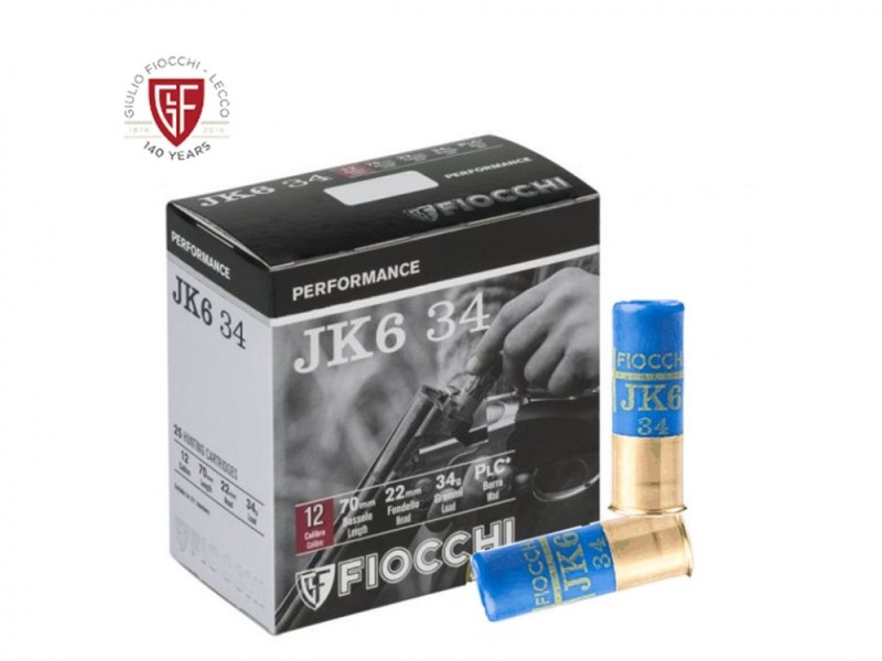 FIOCCHI catucce JK6 cal.12 gr.34 pb.6 speciale colombaccio