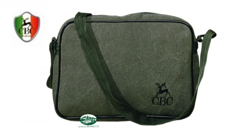 CBC Borsello in cavans a tracolla verde
