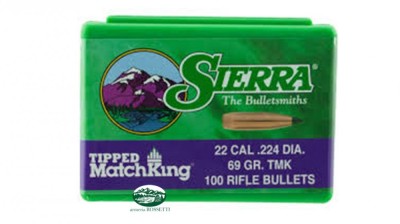 SIERRA Palle TIPPED MATCHKING 224 69gr TMK 7169