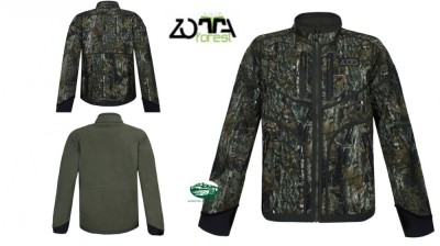 ZOTTA Jacket Soft Shell Reversibile verde/camo