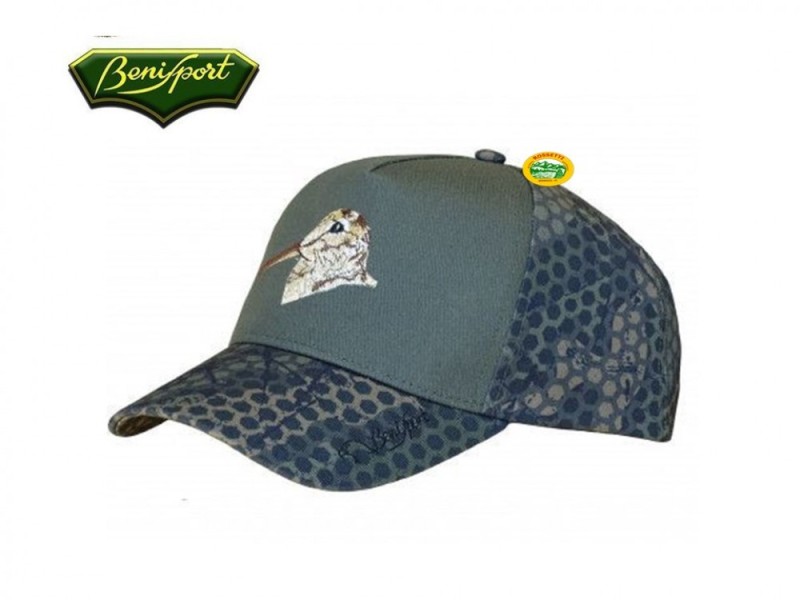 BENISPORT berretto cotone ricamo Beccaccia