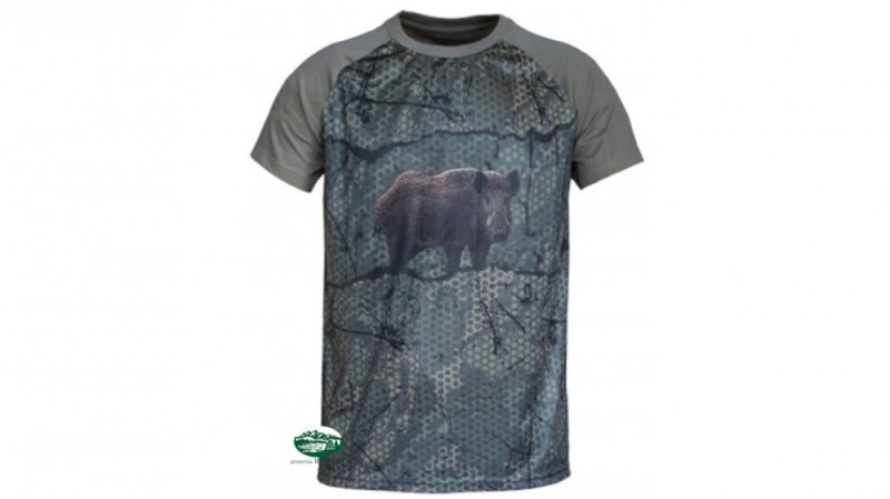 BENISPORT T-SHIRT stampa cinghiale 3D