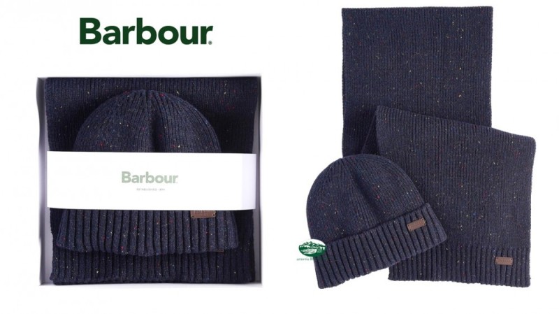 BARBOUR Set cappello e sciarpa Carlton Fleck
