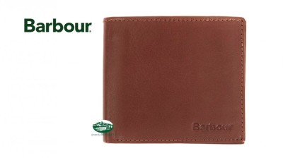 BARBOUR Portafoglio Billfold Wallet nero 