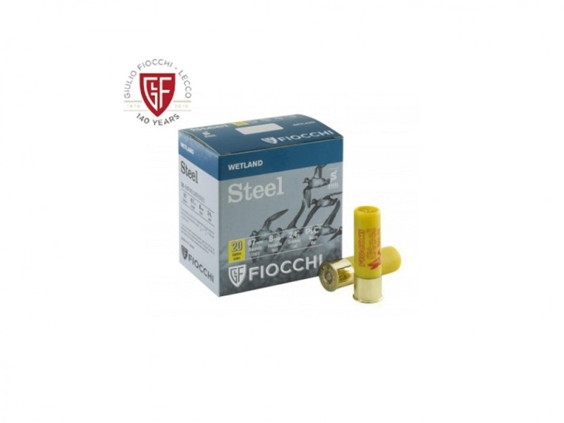FIOCCHI cartucce STEEL WETLAND cal.20 gr.24 p.5 senza piombo