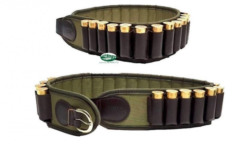 RSPORT Cartuccera carabina pelle/cordura cal.28 celle 25 RA3C