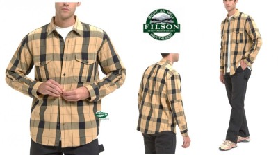 FiLSON Camicia Alaskan vintage giallo/nero