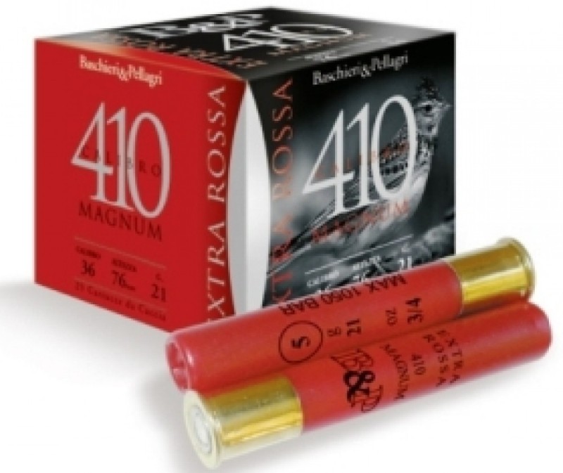 BASCHIERI & P. cartucce Extra Rossa cal.410 magnum gr.21 pb.11