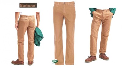 BARBOUR Pantaloni fustagno Moleskin Kaki