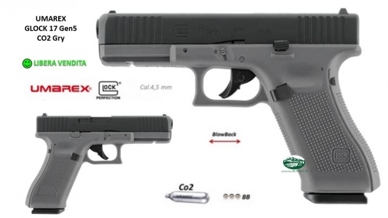UMAREX GLOCK 17 gen 5 Grey CO2 cal.4,5