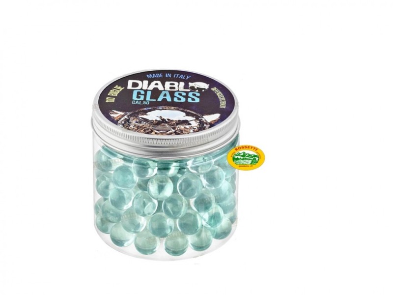 DIABLO GLASS pallettoni vetro cal.50 per pistole difesa e paintball