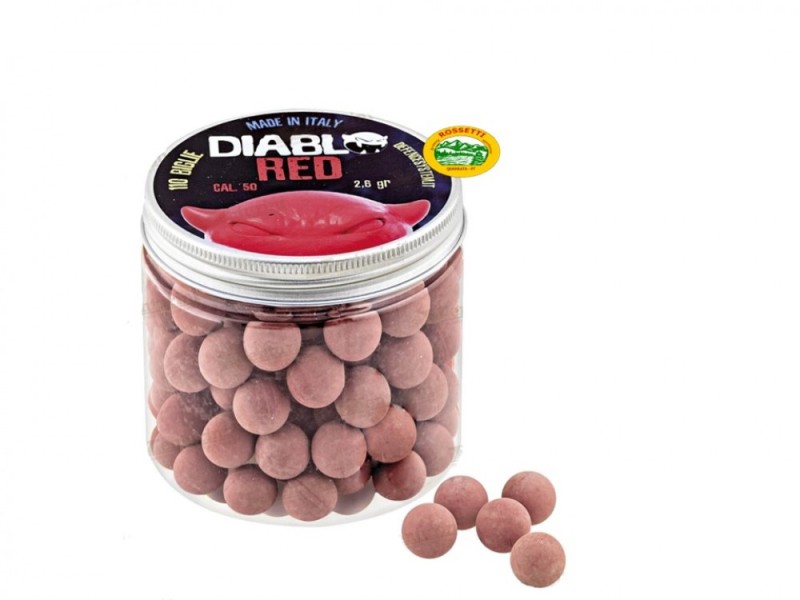 DIABLO RED pallettoni gomma dura cal.50 Heavy per pistole difesa e paintball