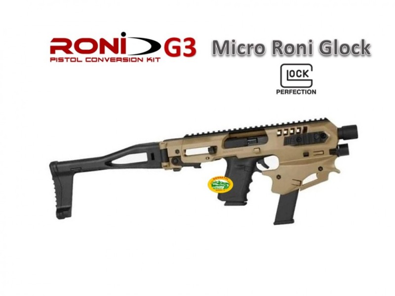 CAA Micro Roni GLOCK 17 - 19 - 19X - 22 - 23 - 31 - 32  colore TAN