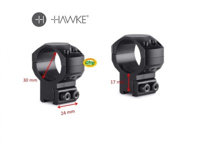 HAWKE anelli Tactical scina 11 - alti 30 mm - 24107