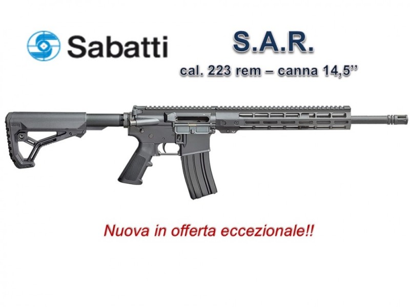 SABATTI SAR cal.223 rem canna 18,5 nuovo in offerta