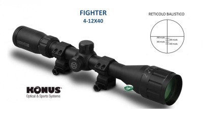 KONUS FIGHTER 4-12×40 reticolo balistico 07353