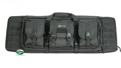 GPS fodero tattico a zaino Double Rifle 36 pollici nero GPS-DRC36