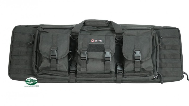 GPS fodero tattico a zaino Double Rifle 36 pollici nero GPS-DRC36