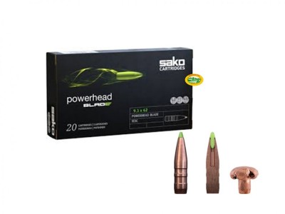 SAKO munizioni cal.9,3 x 62 Powerhead Blade 230 gr. monolitiche