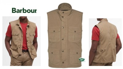 BARBOUR Gilet Corbridge cotone colore Tan
