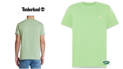 TIMBERLAND T-shirt Girocollo River colore verde commeo