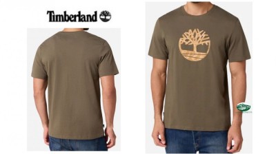TIMBERLAND T-shirt Girocollo Kennebec River colore verde