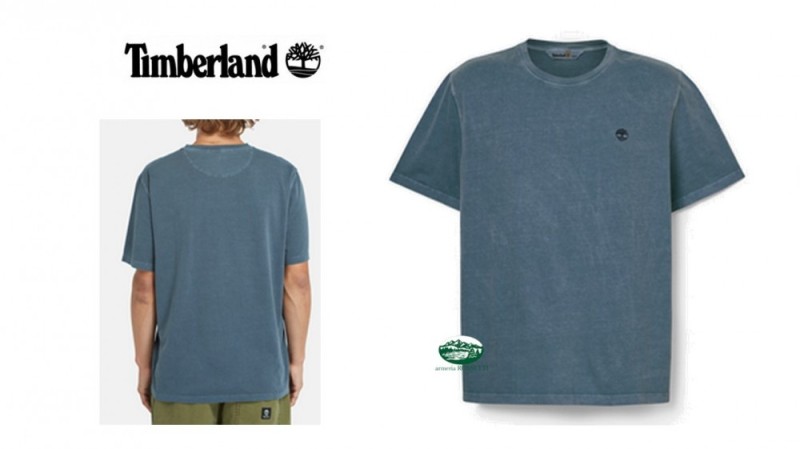 TIMBERLAND T-shirt Girocollo Dunstan River blu vintage
