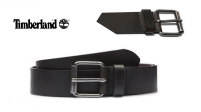 TIMBERLAND Cintura in pelle marrone scuro