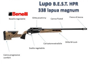 BENELLI LUPO HPR B.E.S.T. cal.338 lapua mag.