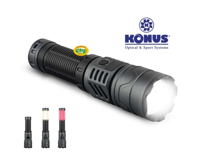 KONUS Torcia ricaricabile 4K 4000 Lumens