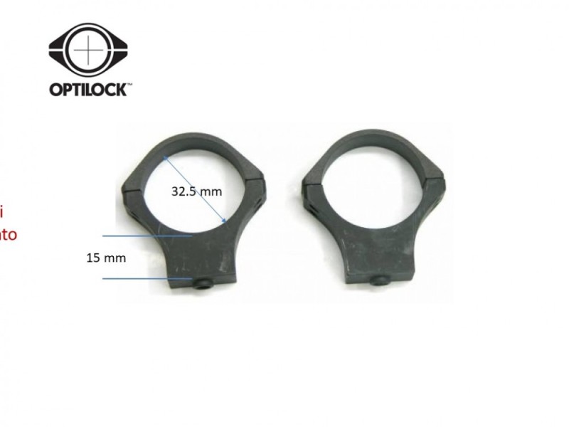 SAKO anelli Optilock TRG 34 mm Medi fosfatati