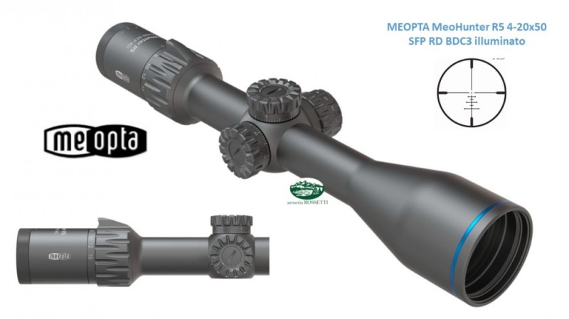 MEOPTA MeoHunter R5 4-20x50 SFP RD BDC3 illuminato