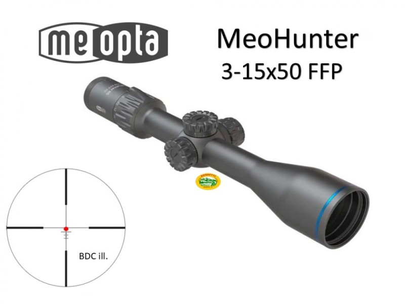 MEOPTA MEOHUNTER R5 3-15X50 RD FFP ret.BDC3 illuminato