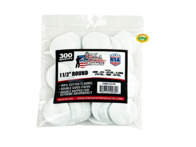 PRO-SHOT pezzuole tonde cal.30 - 1´´/1/2 confez.300 pz.