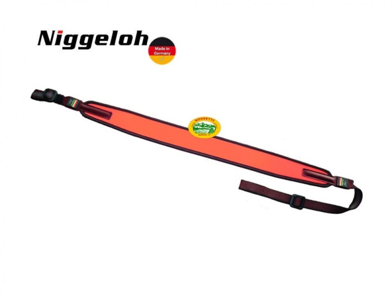 NIGGELOH bretella neoprene carabina - arancio